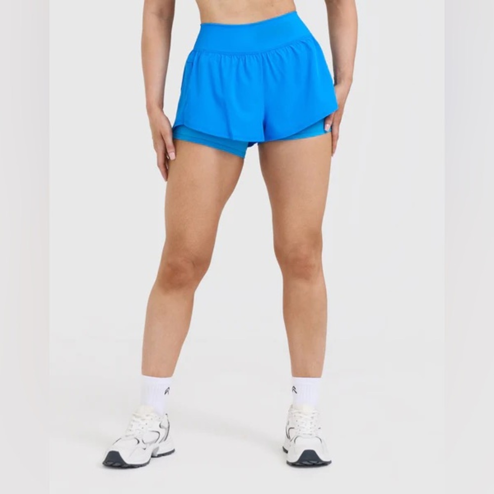 Oner Active Tropical blue Unified Double Layer Shorts